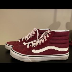 Maroon Sk8 Hi’s